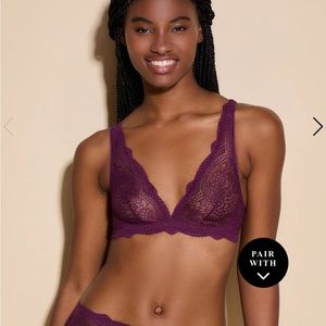 Cosabella Forte Longline bralette in Burgundy S NWT